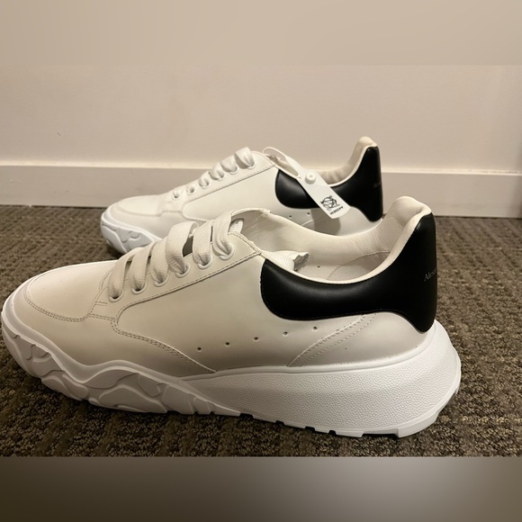 Alexander McQueen White and Black Men's Sneakers